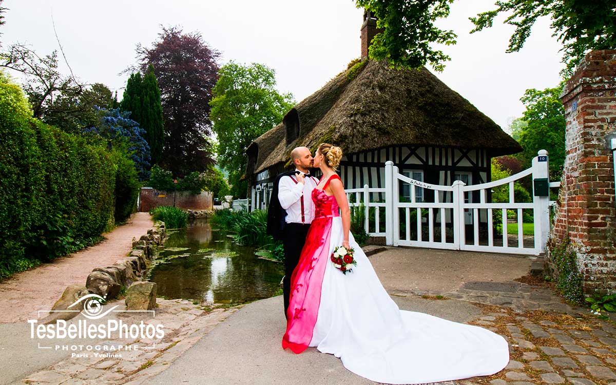 Photo de mariage au style naturel et élégant capturée à Rouen par un photographe professionnel en Seine-Maritime