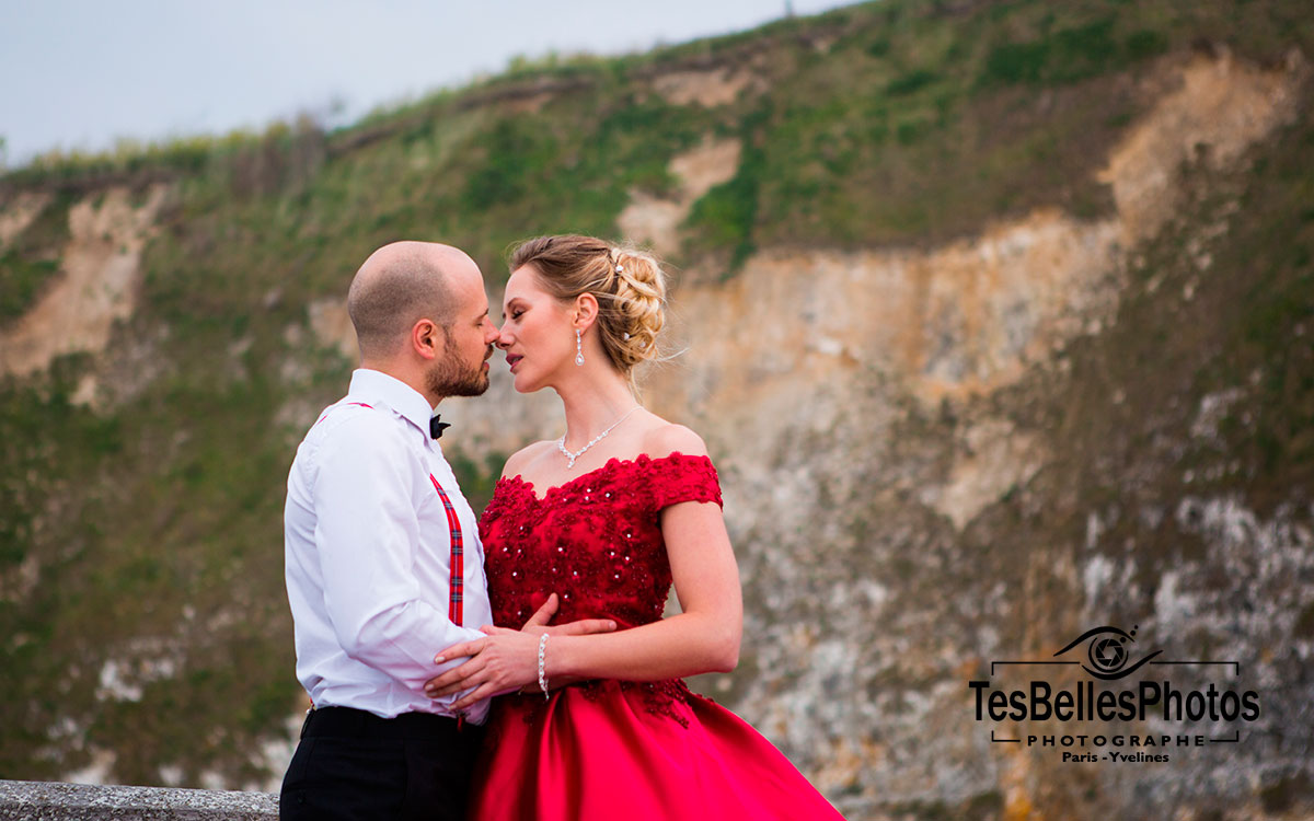 Photo shooting couple Veules-les-Roses