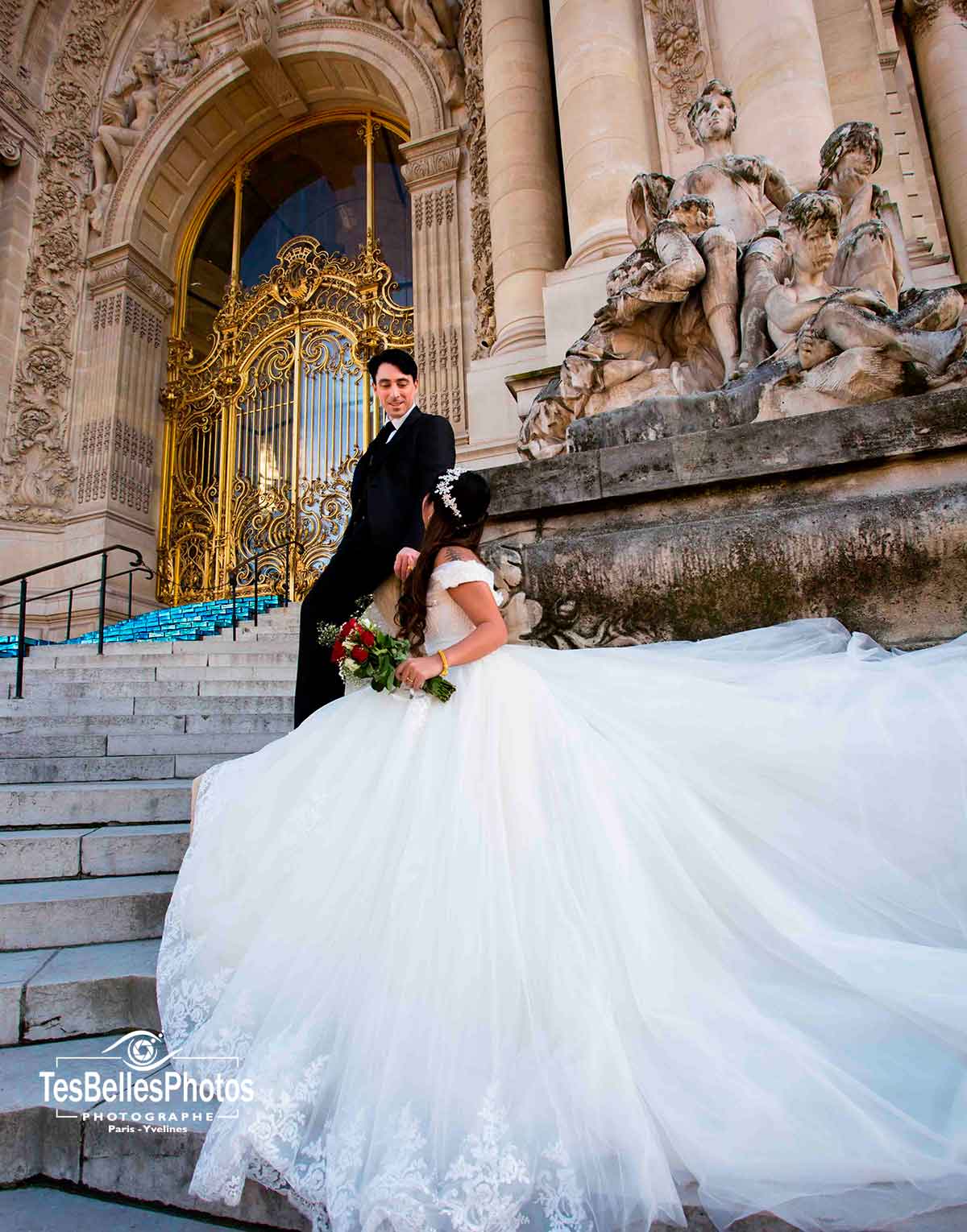 Shooting couple pré-mariage Paris