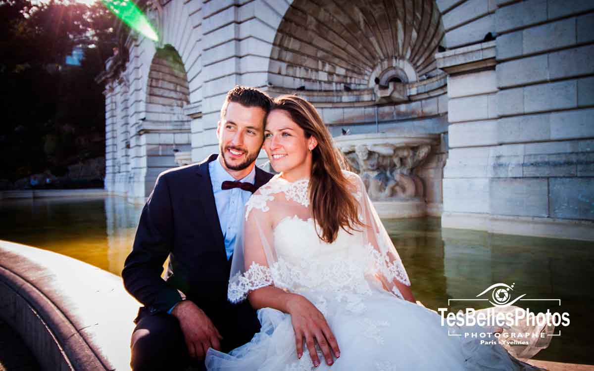 Shooting photo couple mariage en Seine-Saint-Denis