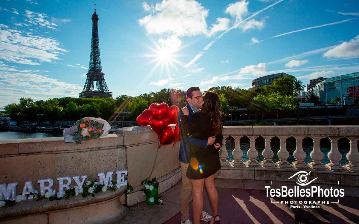 Photographe Paris séance demande-en-mariage