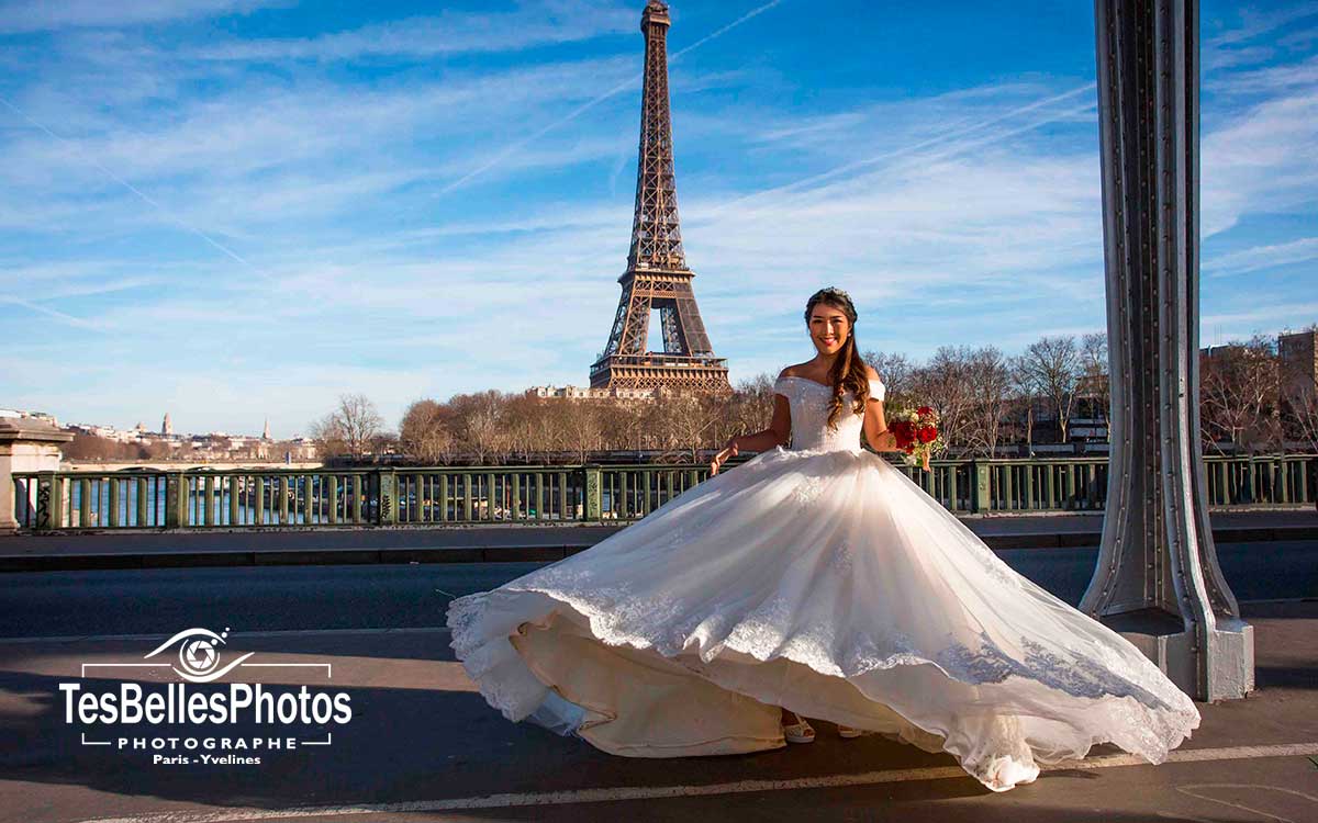 Photo pré-mariage couple chinois Paris, photographe chinois à Paris