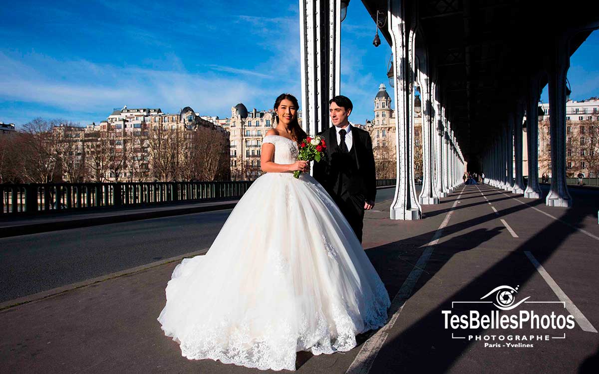 Photo pre-wedding couple franco-chinoise à Paris