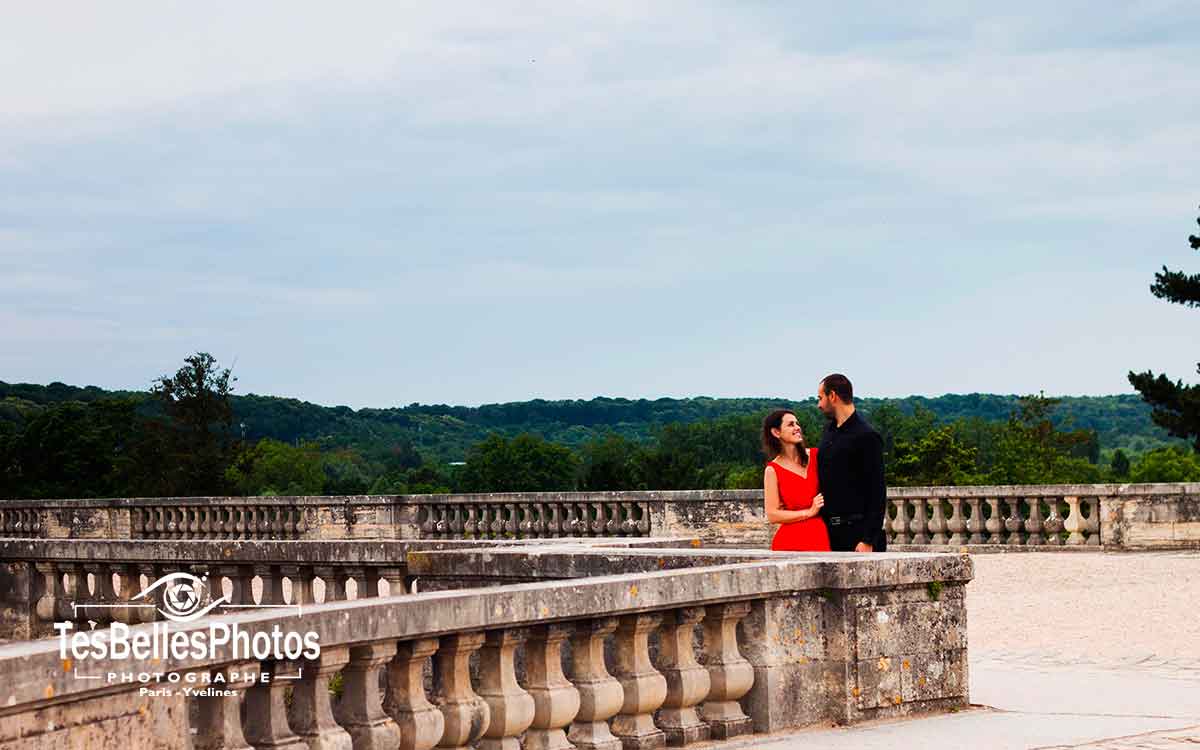 Photographe engagement Versailles, photo engagement Versailles, photos de couple en Yvelines