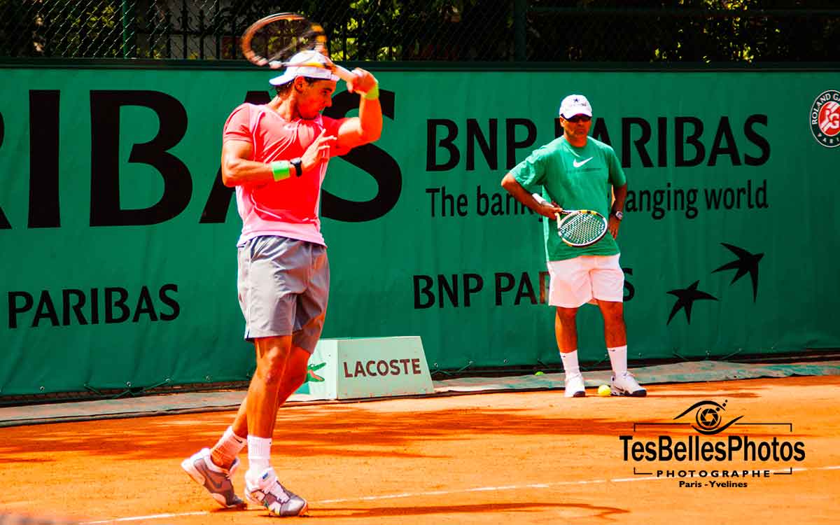 Photographe reporter sport Paris, photo de Nadal au tournoi Roland Carros à Paris