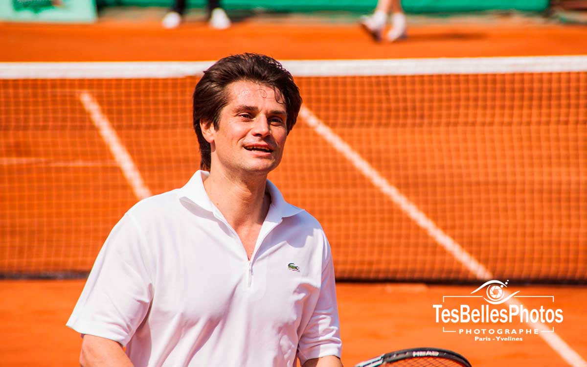 Photo Arnaud boetsch à Roland Garros Paris en 2010