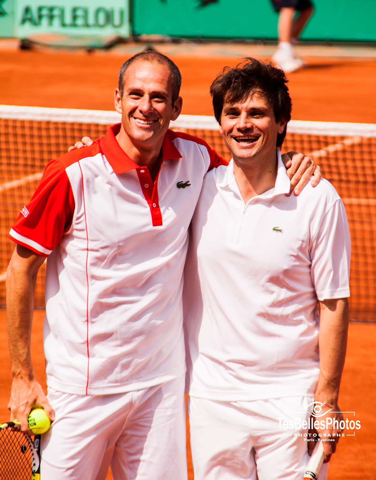 Photo Guy Forget et Arnaud Boetsch Roland Garros Paris 2010
