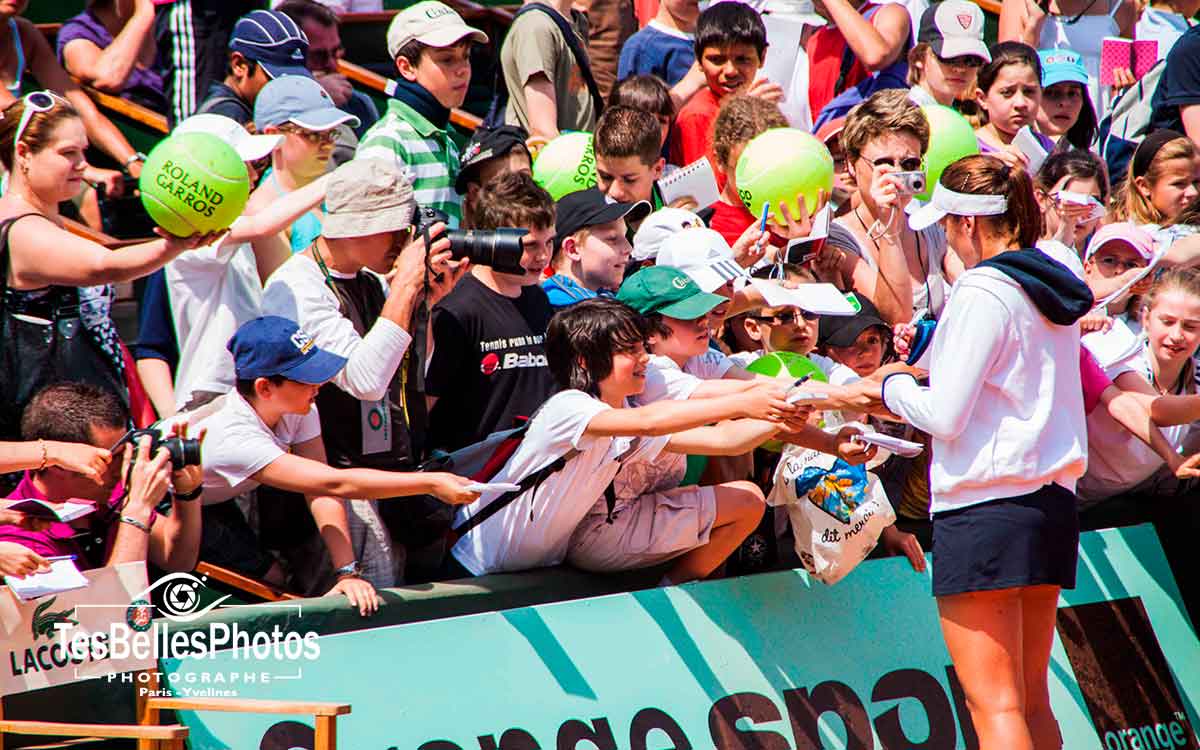 Photo Roland Garros Paris, photo des fun de Marion Bartoli