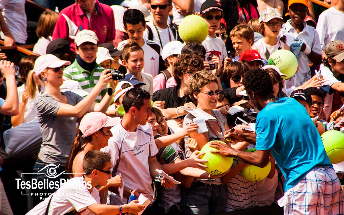 Photo Roland Garros Paris, photo des fun de Gaël Monfils