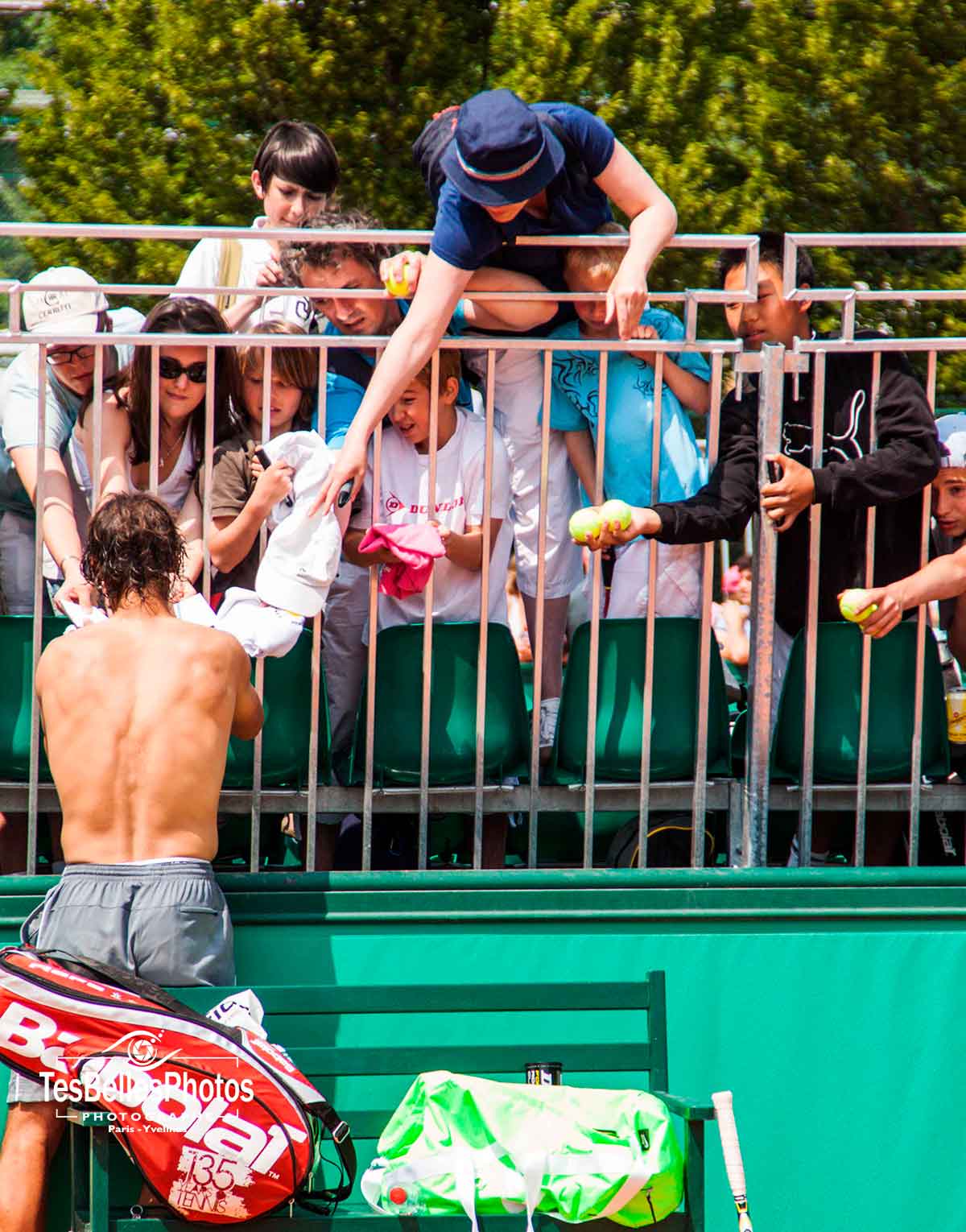 Photo Roland Garros Paris, photo des fun de Rafael Nadal