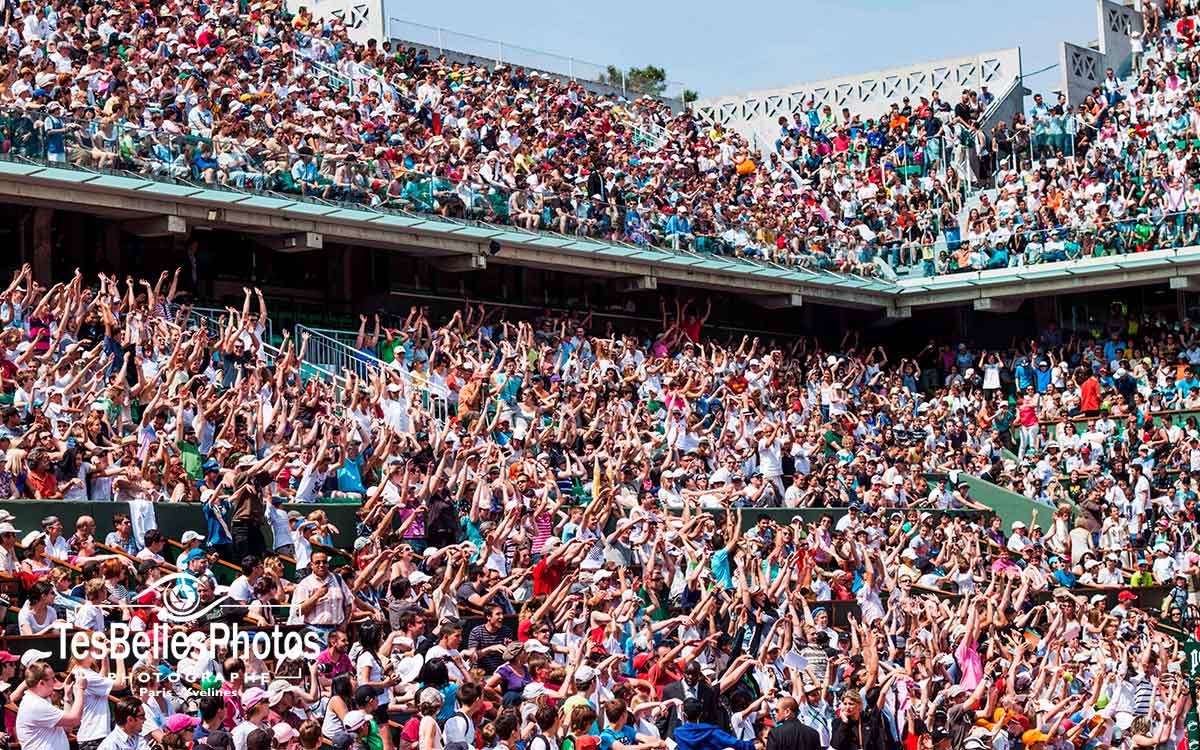 Photo tribune Roland Garros Paris, photographe Roland Garros Paris