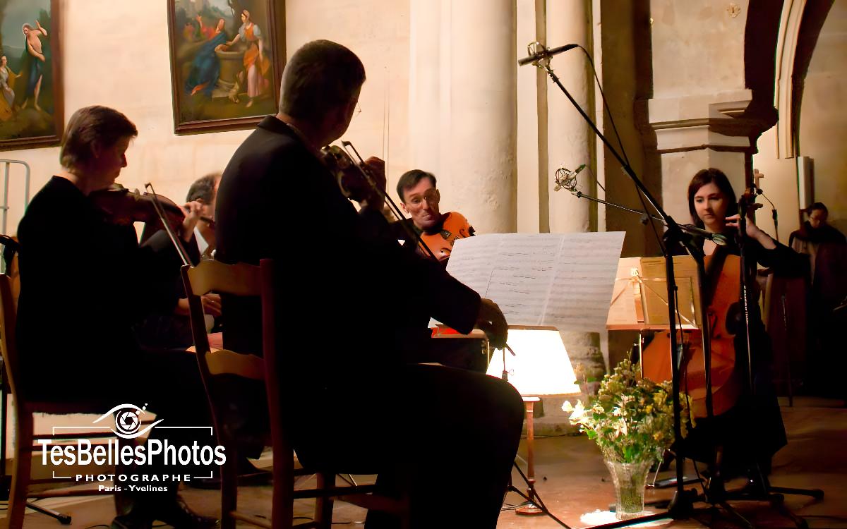 Photographe entreprise en Yvelines à Ecquevilly, reportage photo concert musique de chambre à Ecquevilly dans les Yvelines
