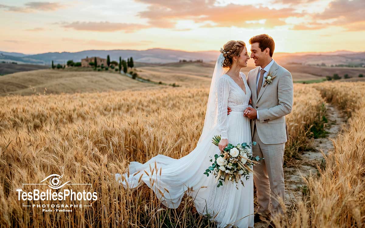 Photographe mariage Cher – séance de mariés élégante à Saint-Florent-sur-Cher
