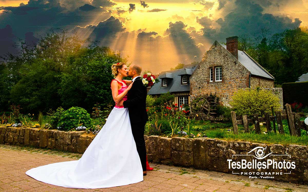 Photographe mariage à Veules-les-Roses dans la Seine-Maritime en Normandie, photos mariage Veules-les-Roses, Dieppe, Fécamp, Saint-Valery-en-Caux