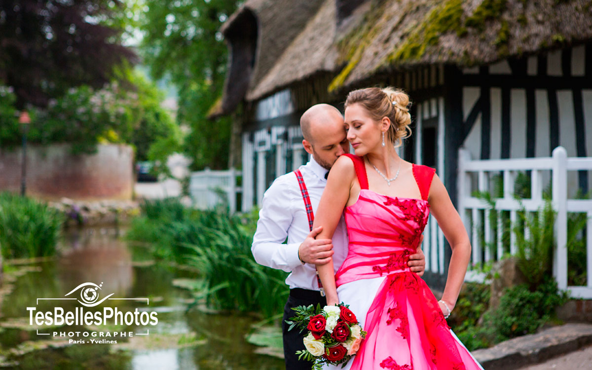 Photographe mariage Seine-Maritime – séance couple élégante à Veules-les-Roses