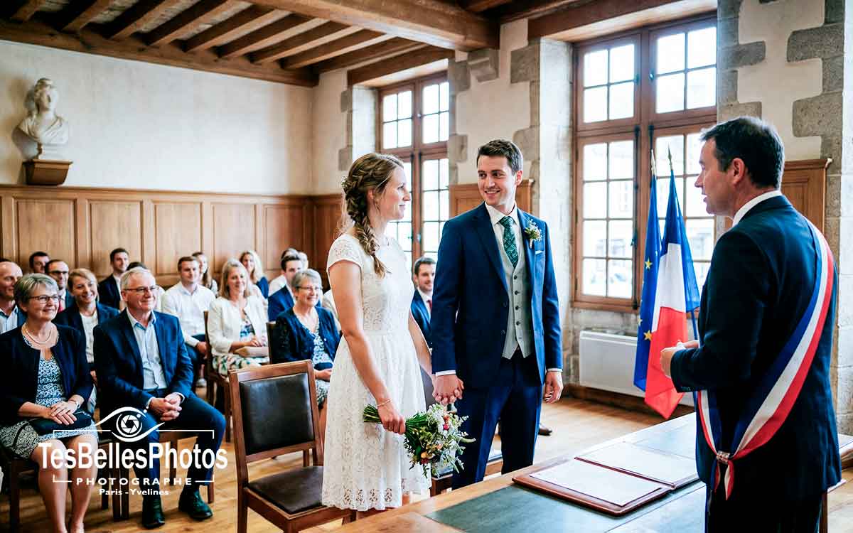 Photographe mariage Orne – reportage authentique de la cérémonie civile à Alençon