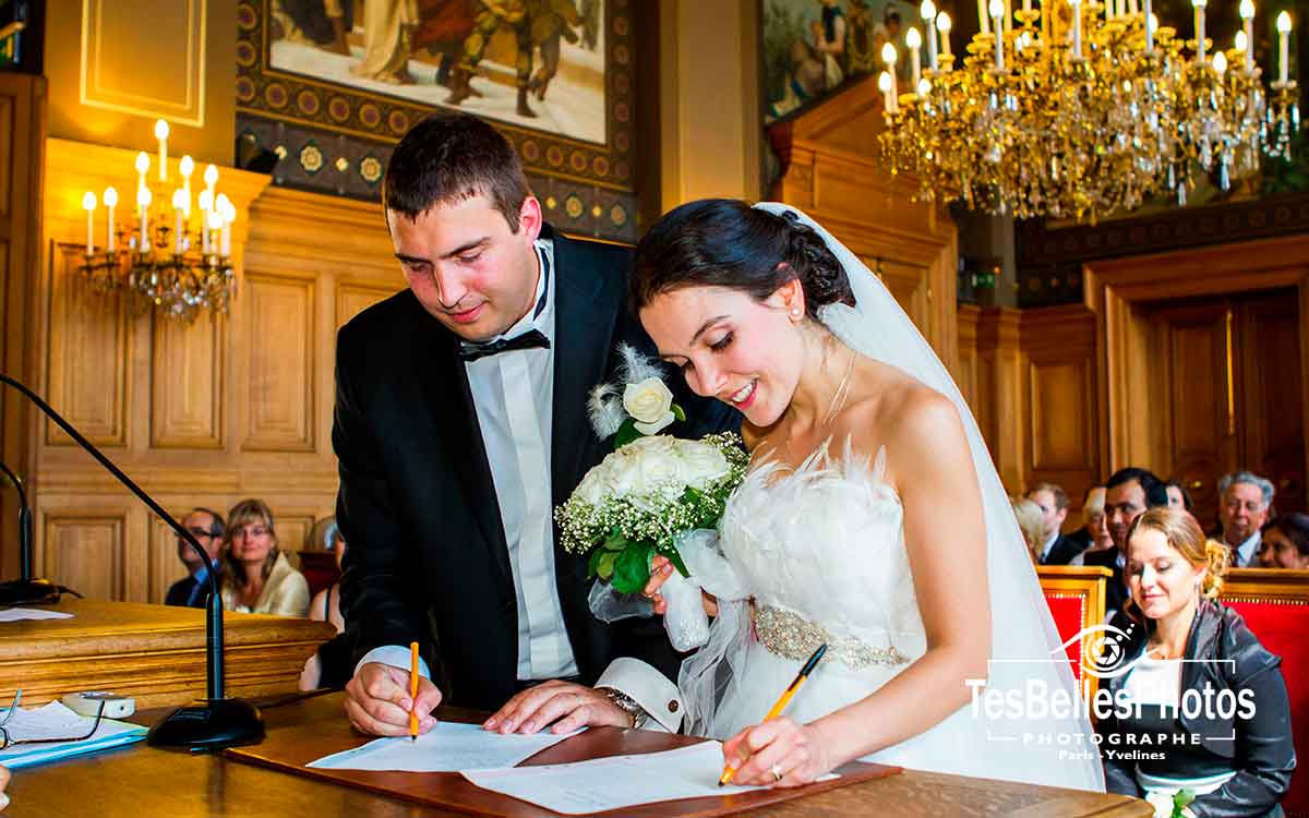 Reportage photo cérémonie civile de mariage à Paris 13e