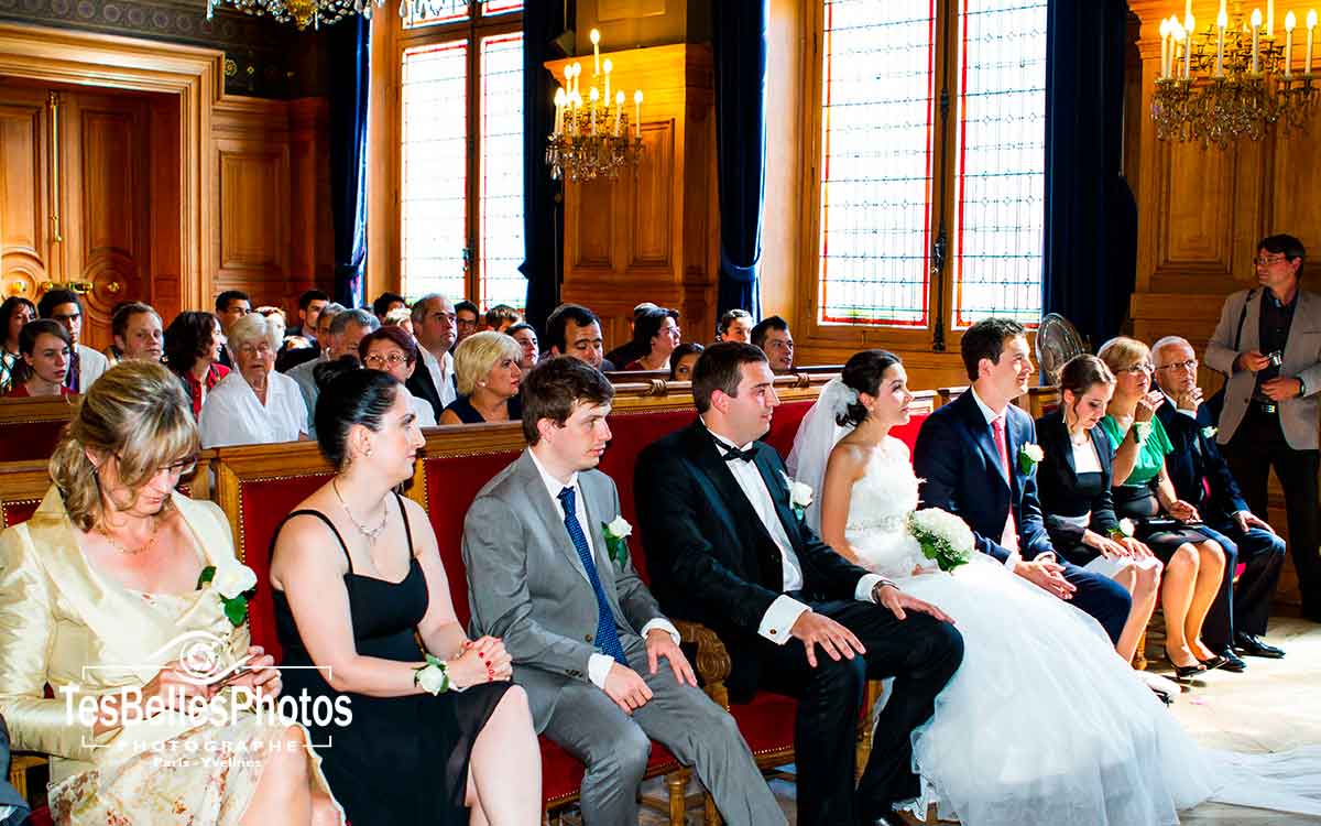 Photographe reportage mariage Paris, photo cérémonie civile mariage Paris