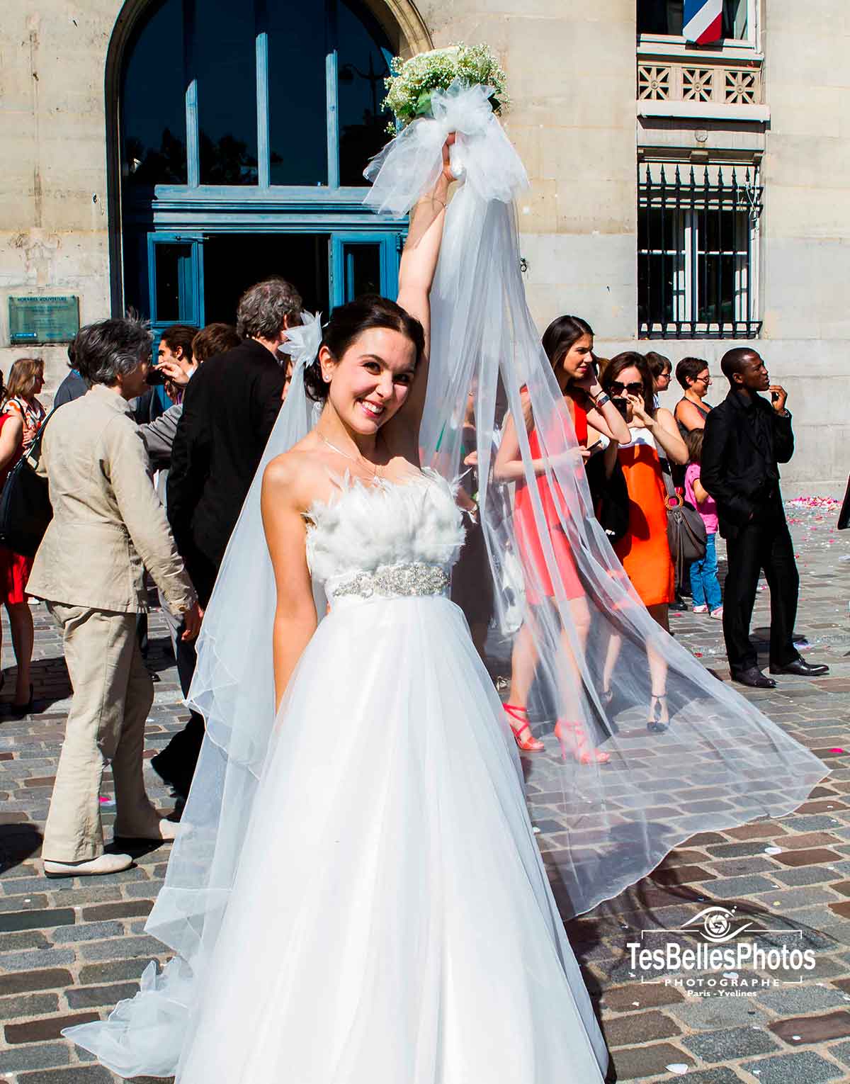 Photographe de mariage Paris, photo portrait mariage Paris