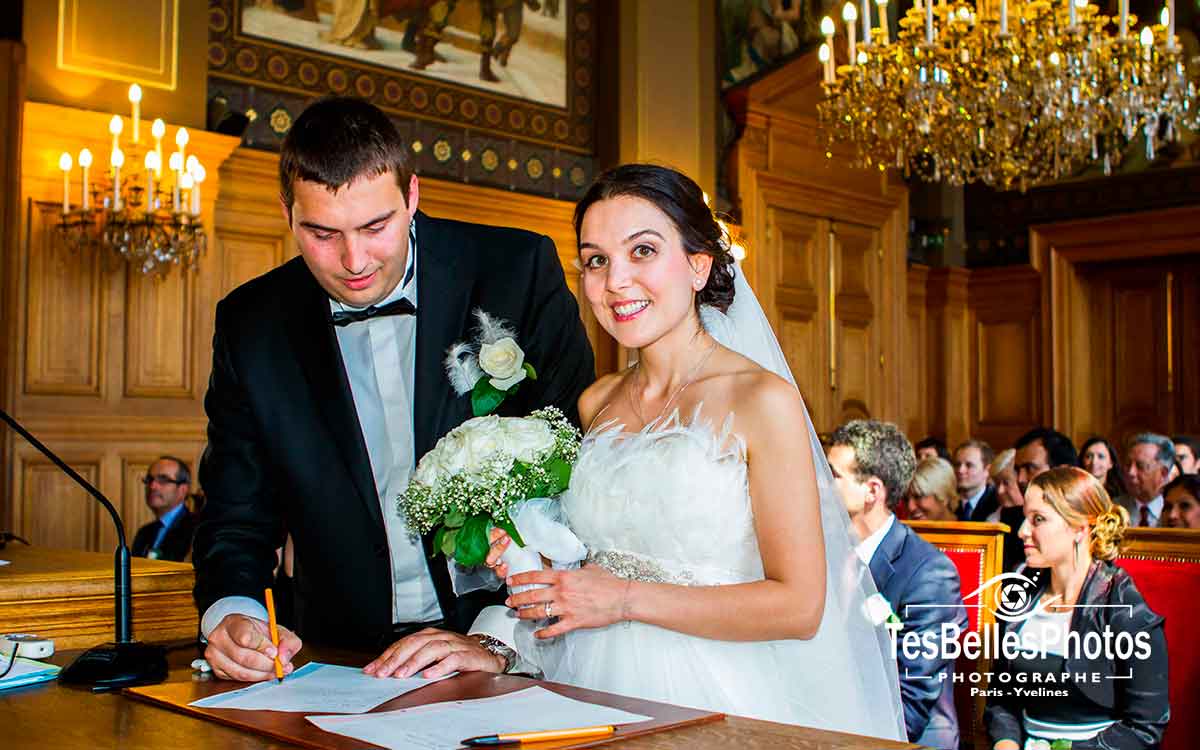 Photographe mariage Paris, reportage mariage civile mairie 13e Paris