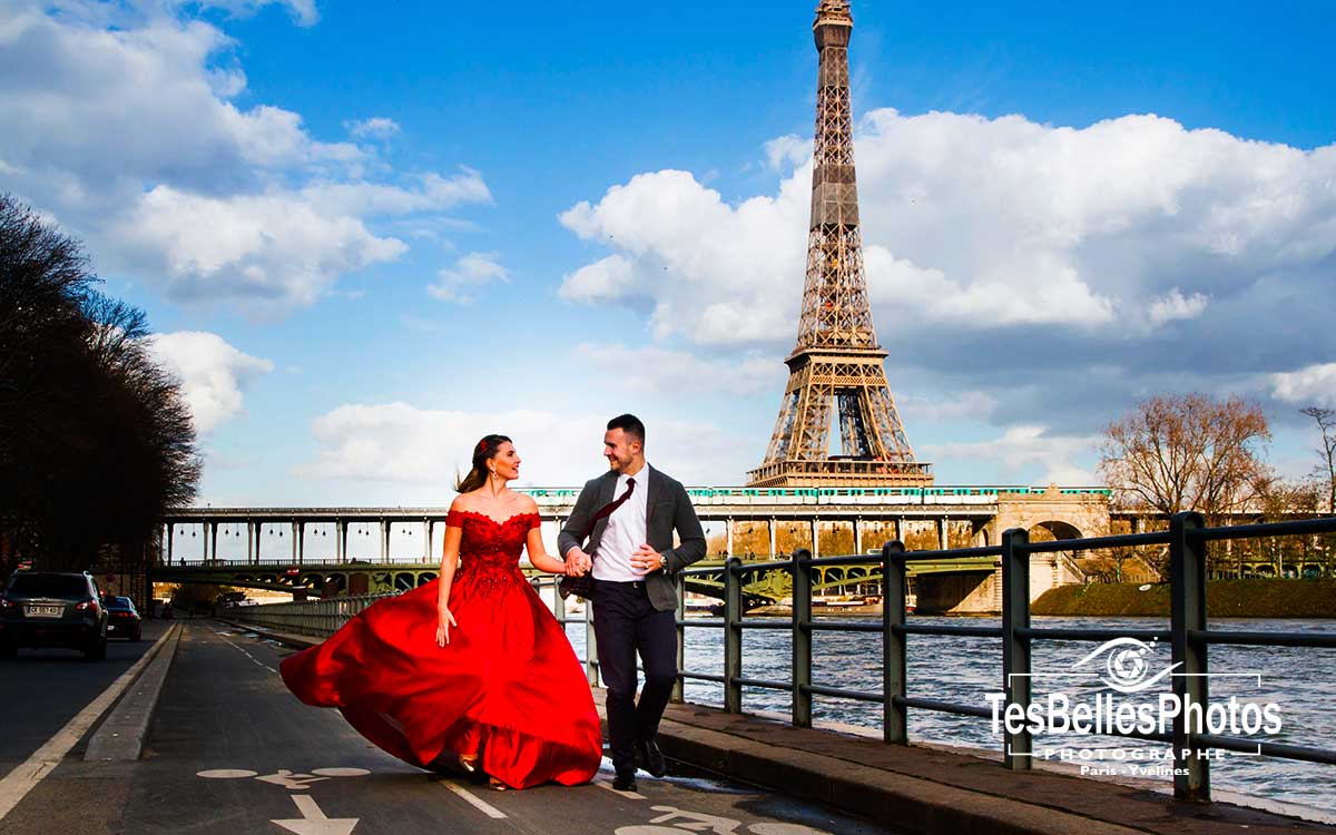 Photographe mariage couple Paris, shooting couple Day After après mariage à Paris