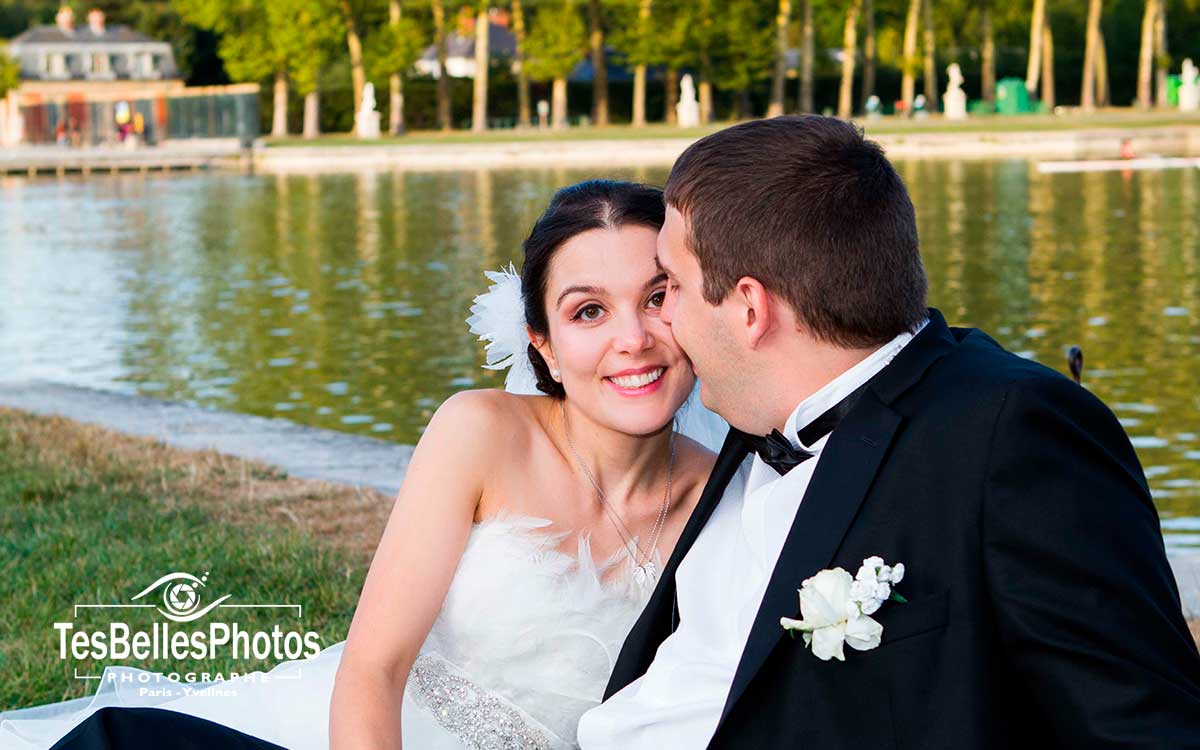 Photographe mariage Versailles, shooting photo couple au Parc de Versailles