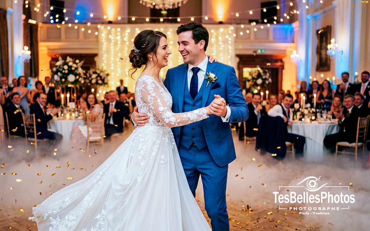 Photographe mariage à Maisons-Laffitte – danse des mariés lors du bal