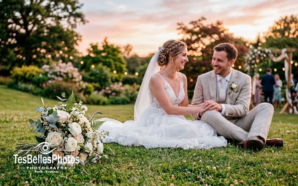 Photographe mariage à Maisons-Laffitte – séance couple élégante