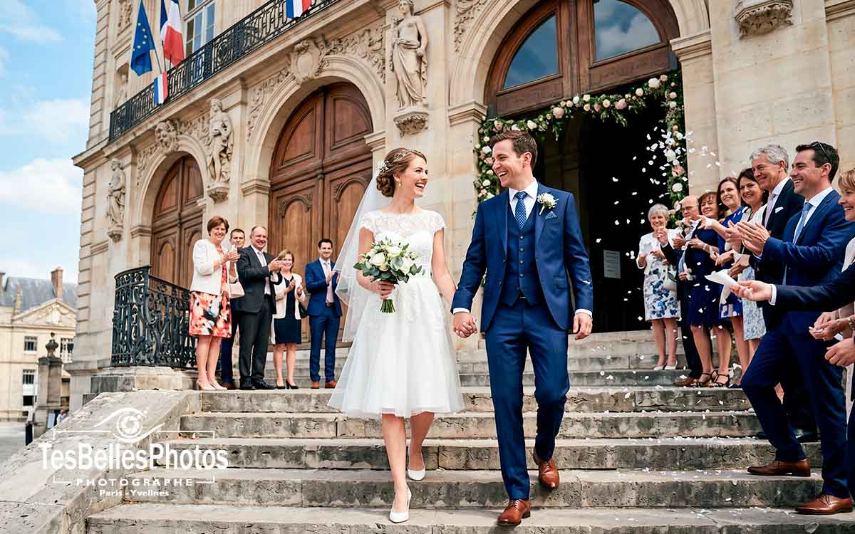 Photographe mariage Yvelines – reportage authentique de la cérémonie civile à Versailles