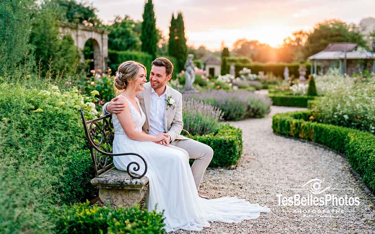 Photographe mariage à Versailles – séance couple naturelle dans les jardins du château de Versailles