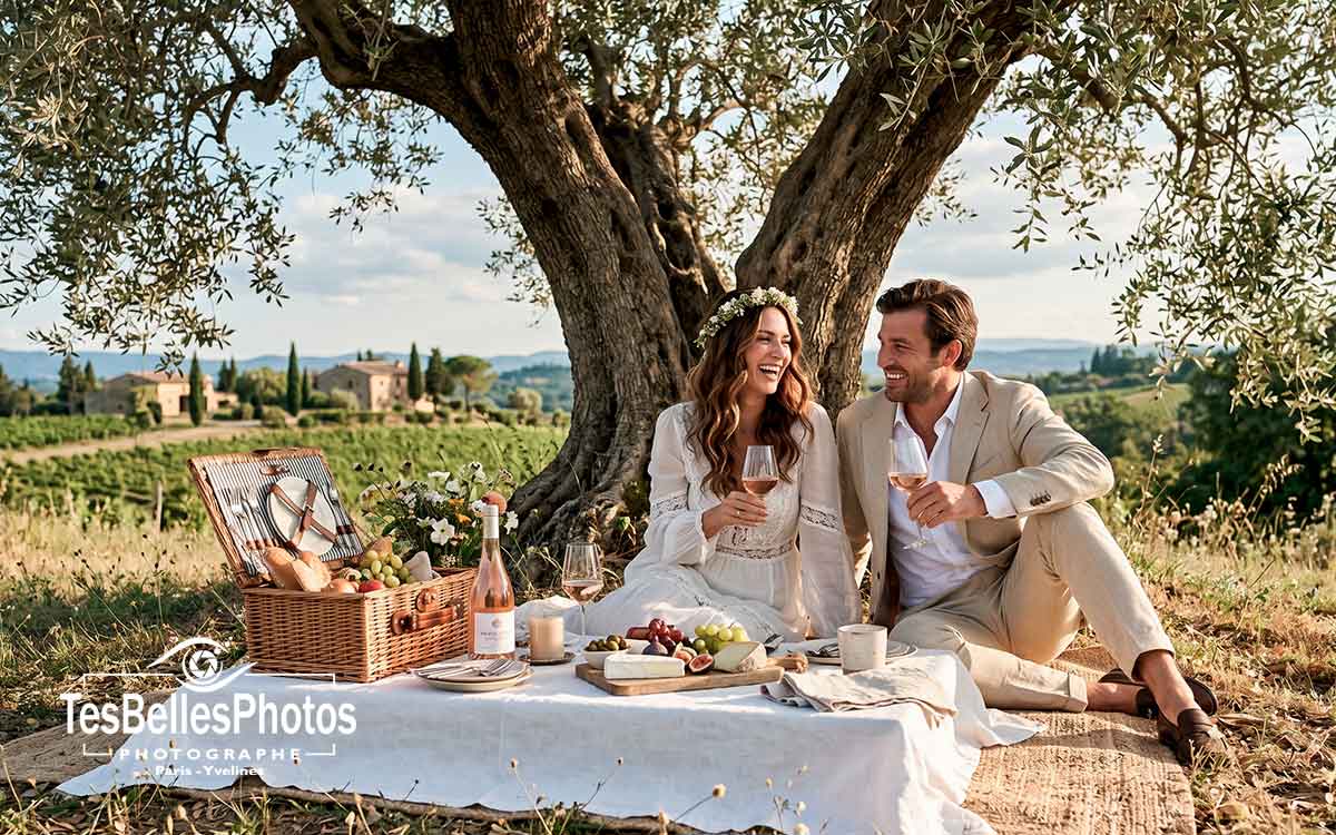 Photographe mariage Vaucluse – séance couple naturelle à Bonnieux