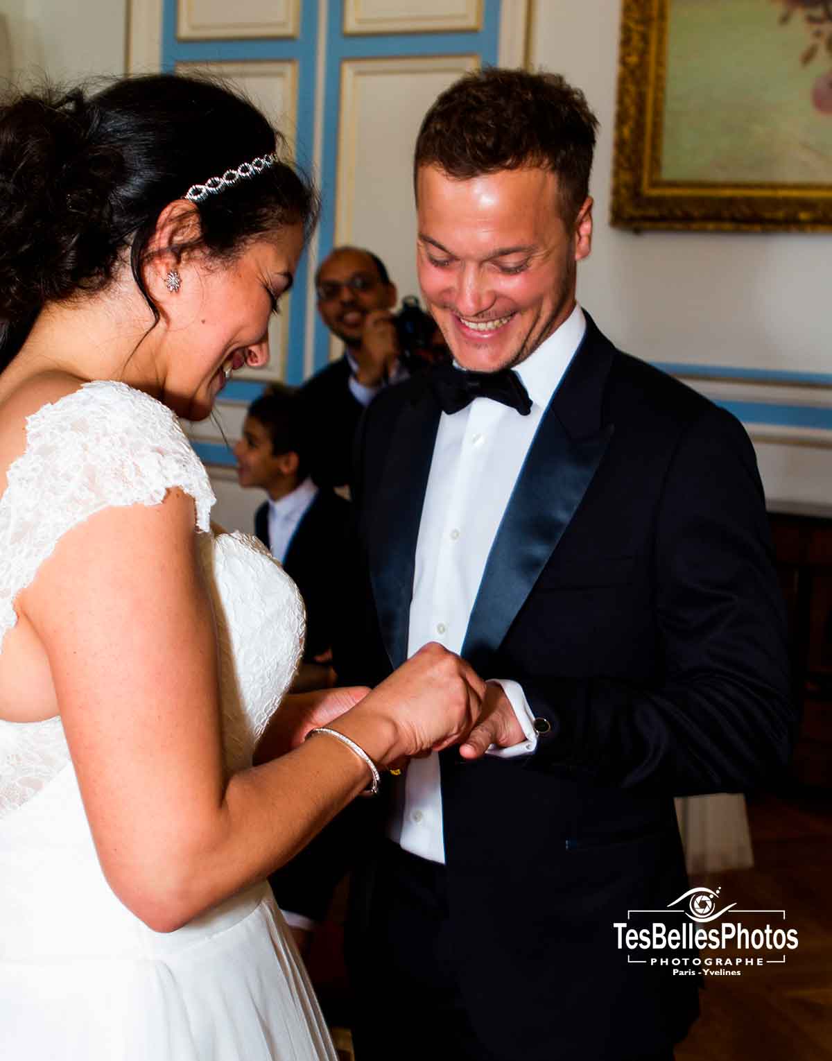Photo reportage mariage à la mairie Saint-Cloud, photographe de mariage Saint-Cloud