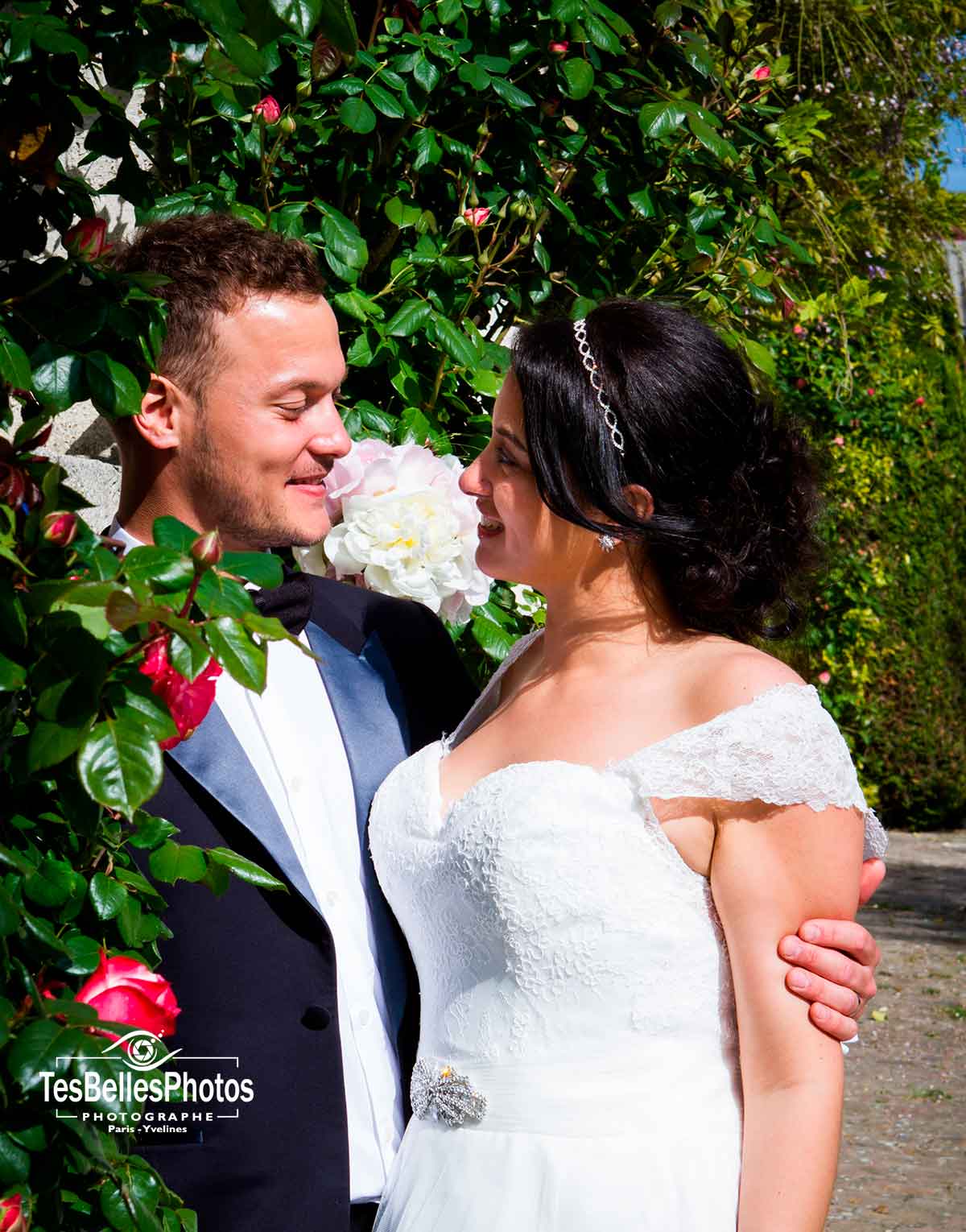 Photographe de mariage à Aincourt, photo mariage Domaine de Brunel
