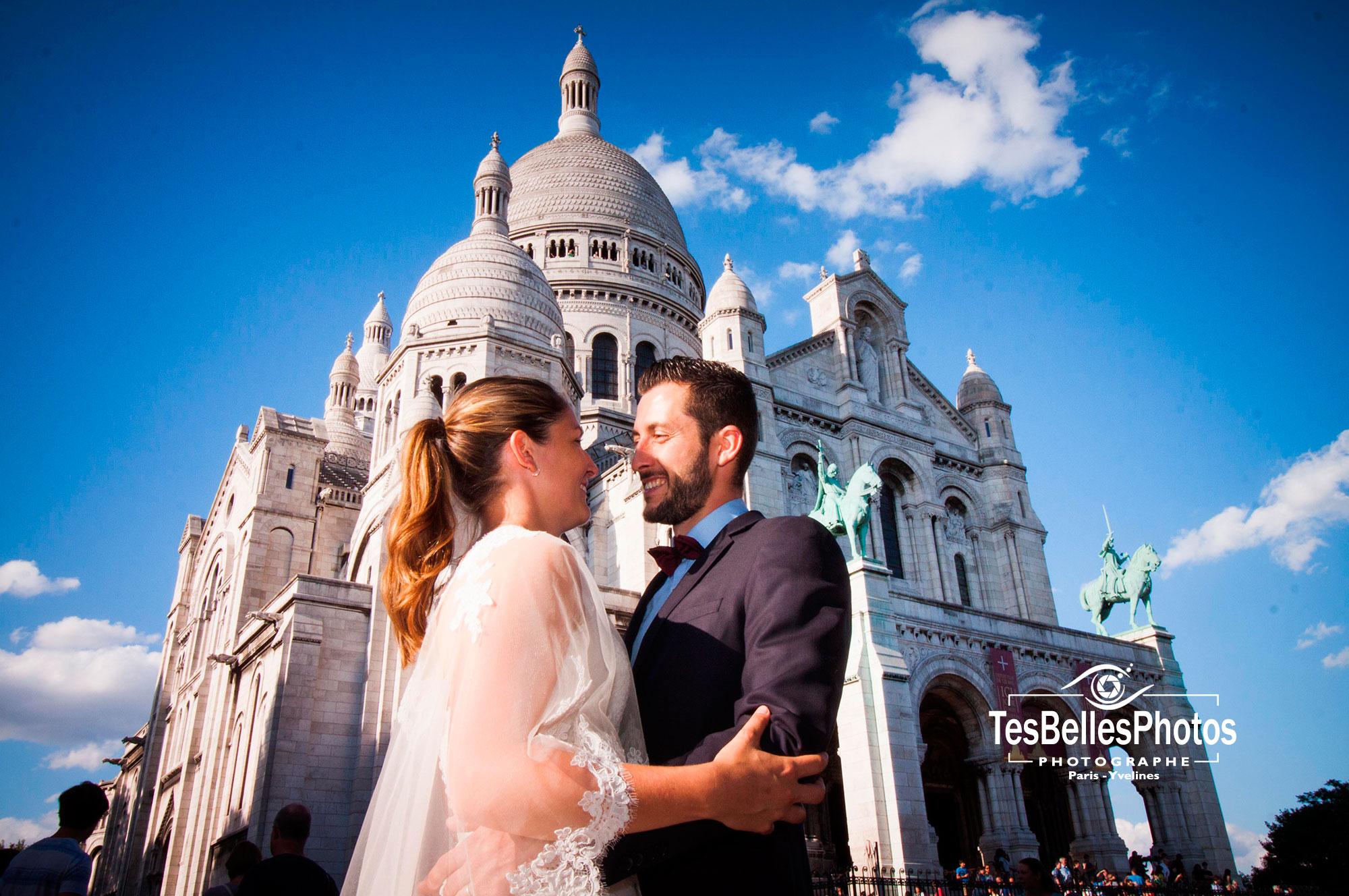 Photo de mariage à Paris, shooting couple marié Paris